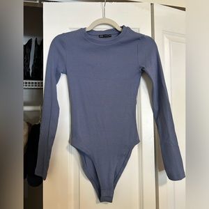 Zara - Ribbed Long Sleeve Bodysuit